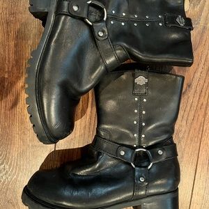 Harley Davidson woman’s biker moto boots 7.5 style 84388